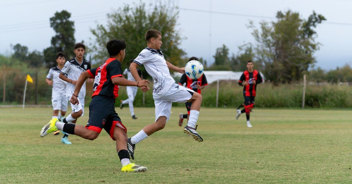 Youth Soccer Match in Action